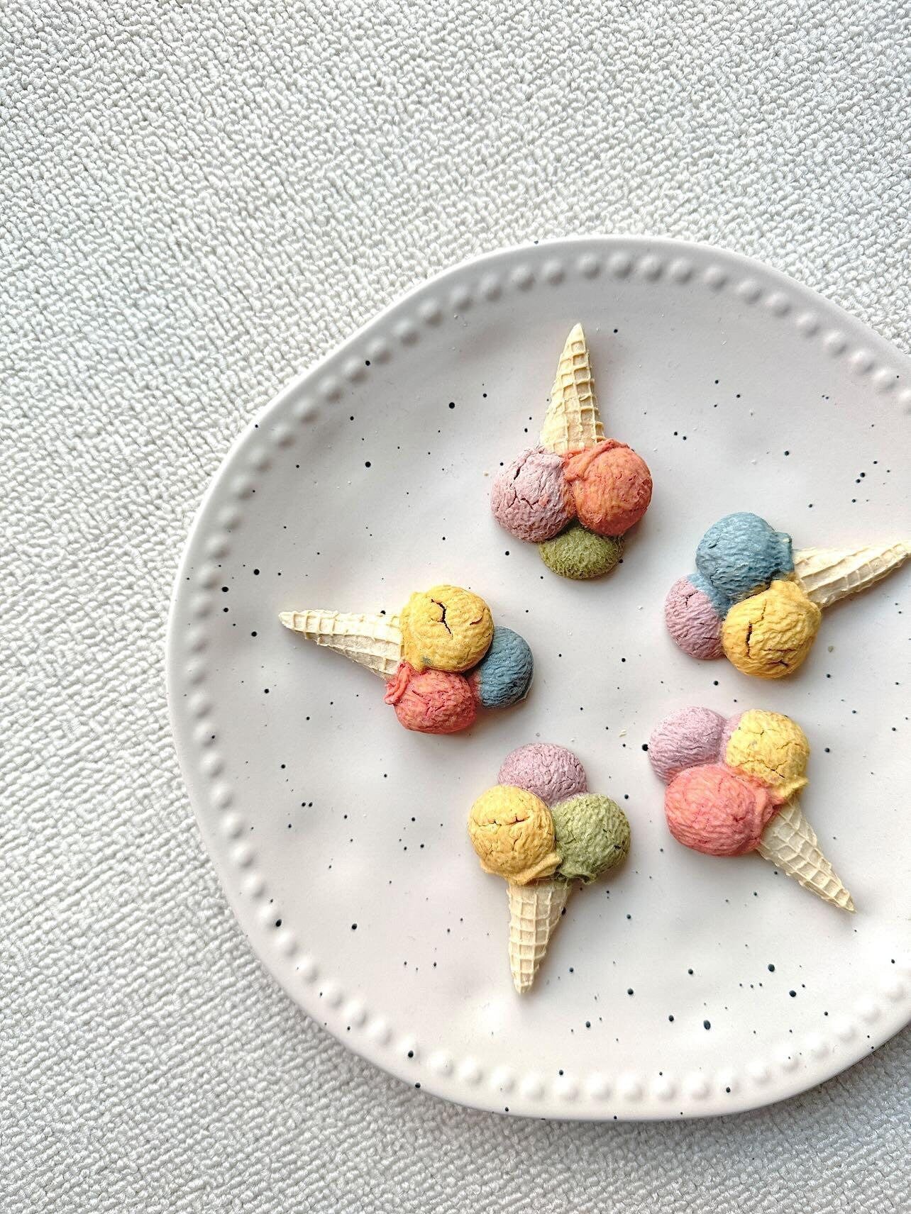 š¾ Homemade Chicken Veggs Tri-Color Ice Cream Dog Snacks