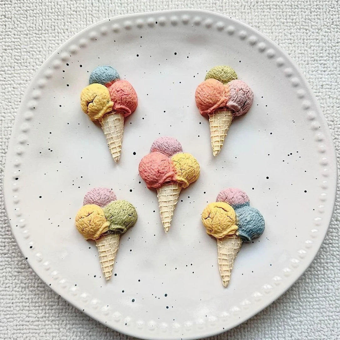 š¾ Homemade Chicken Veggs Tri-Color Ice Cream Dog Snacks