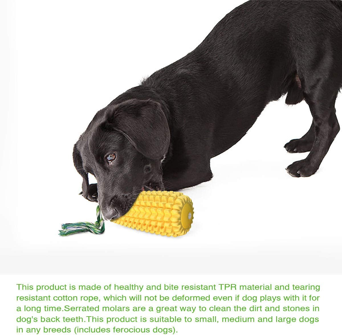 Indestructible Dog Chew Corn Toys for Aggressive Chewers