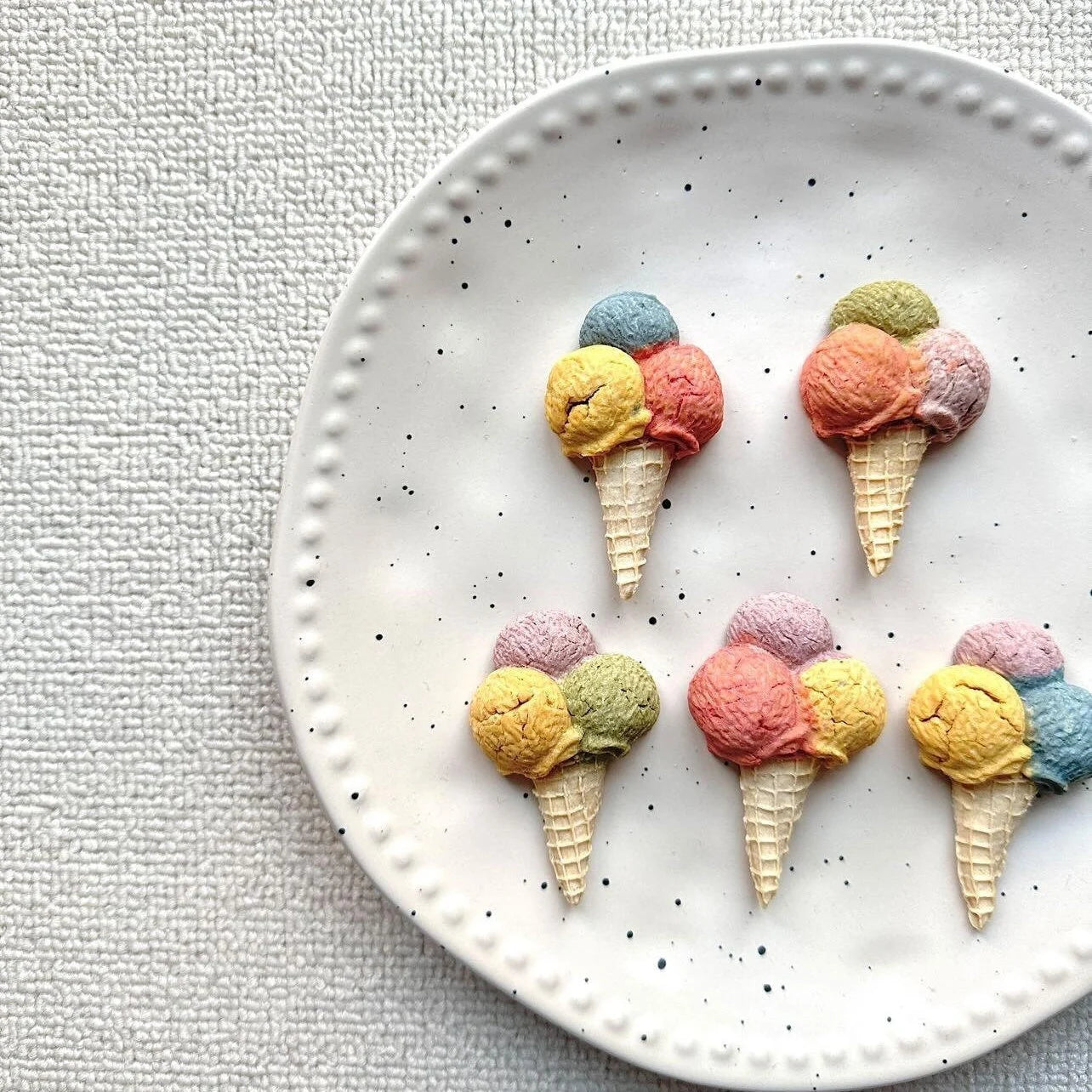 š¾ Homemade Chicken Veggs Tri-Color Ice Cream Dog Snacks