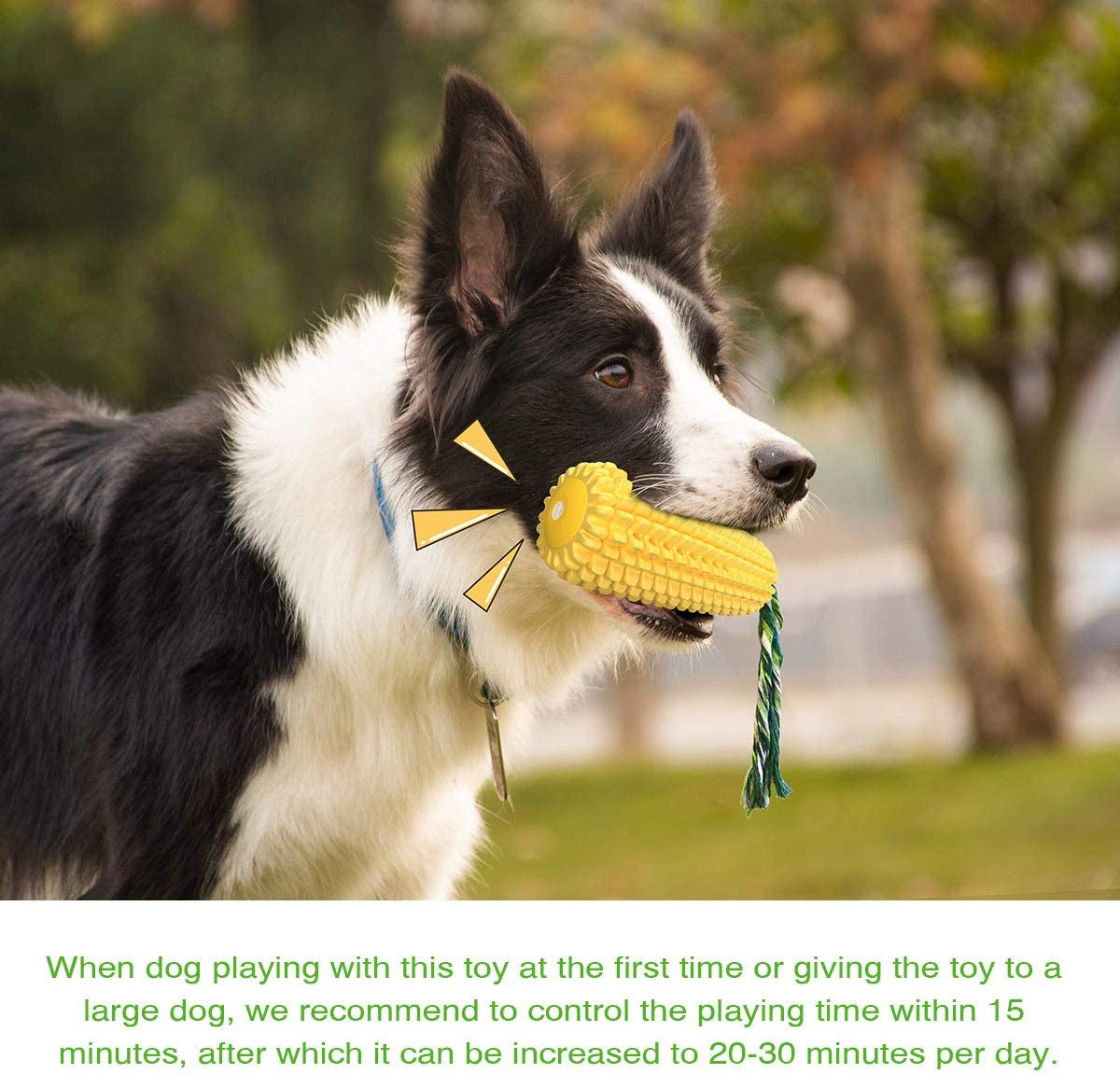 Indestructible Dog Chew Corn Toys for Aggressive Chewers