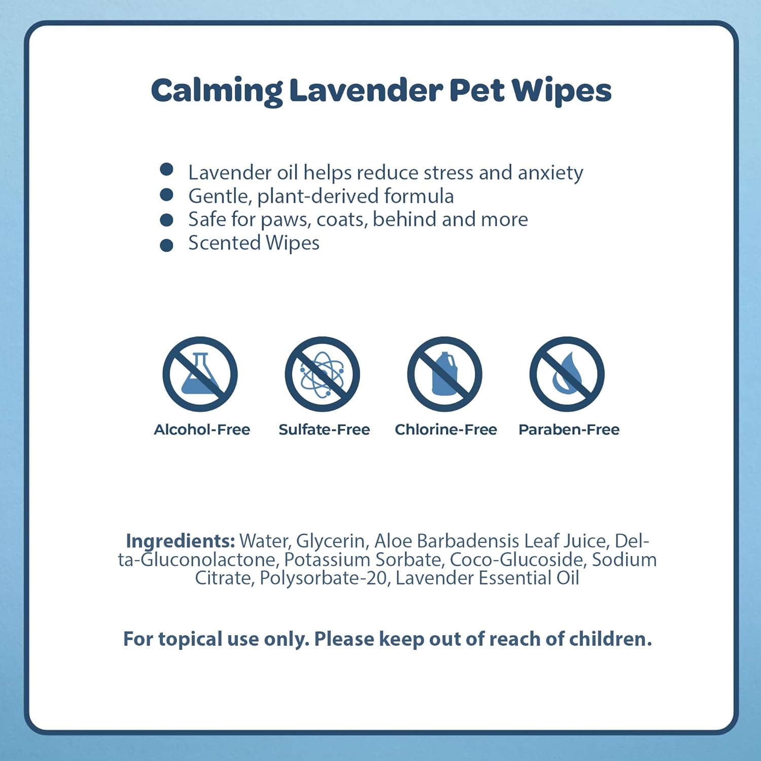  🐾 Natural Lavender Pet Grooming Wipes!  🐾  Cotton Plant-Based Chemical-Free Formula 🐾 100-Count Multipurpose 