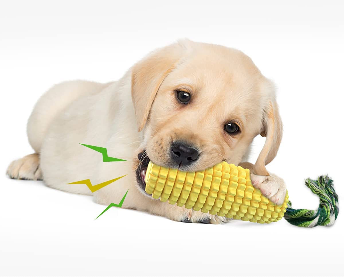Indestructible Dog Chew Corn Toys for Aggressive Chewers